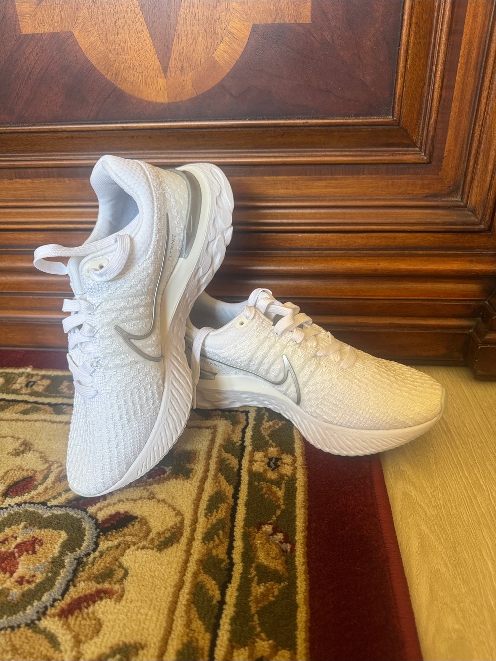 Nike Women’s Running Sneakers - White with Silver Swoosh